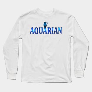 Aquarian Shirt Design Long Sleeve T-Shirt